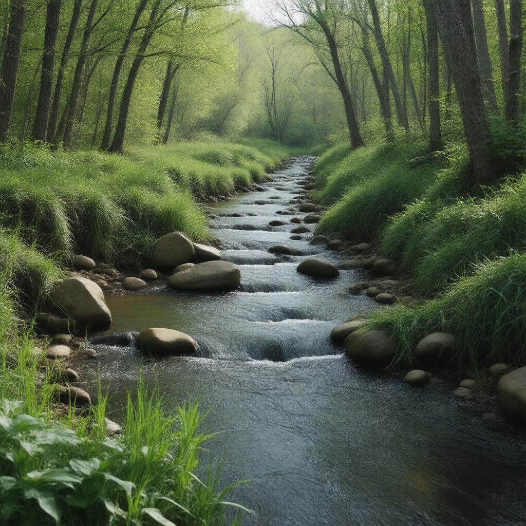 AI-created image of Salmon Brook