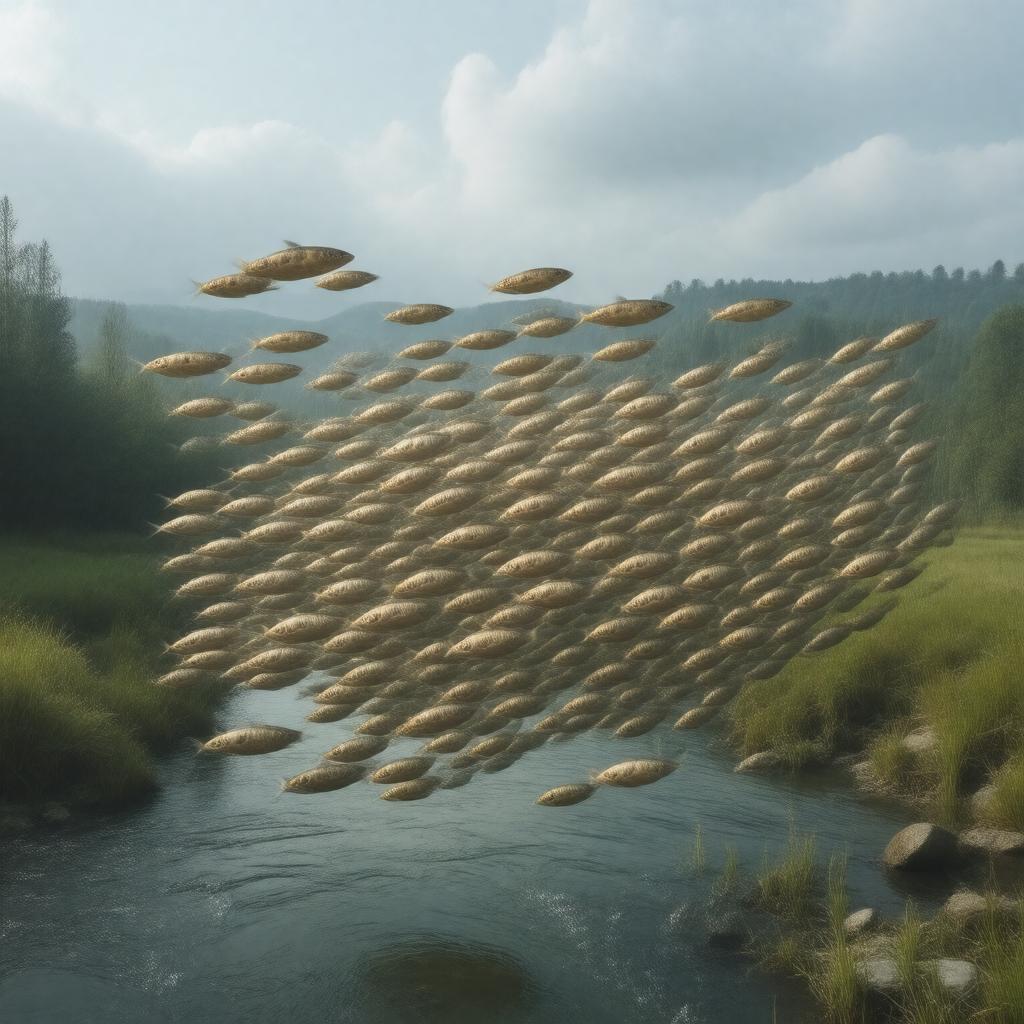 AI-created image of Salmoniformes