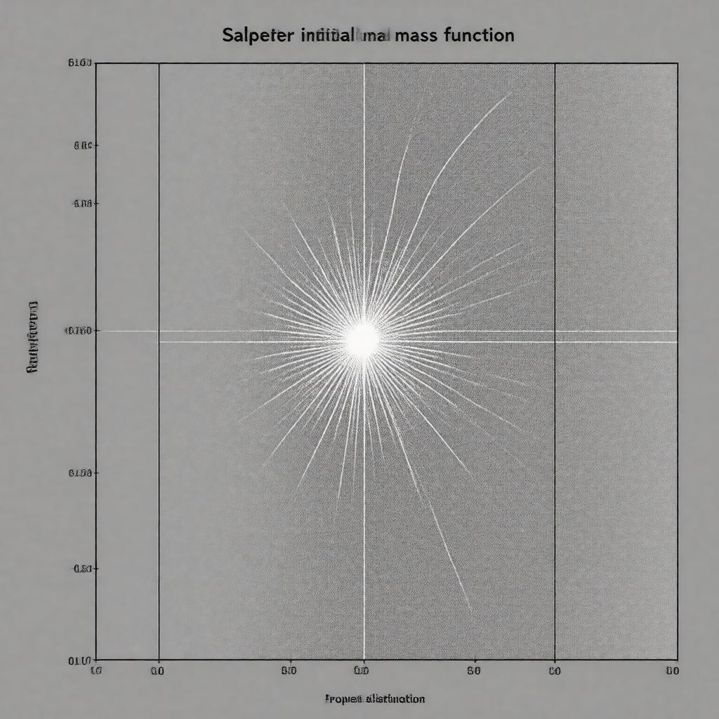 AI-created image of Salpeter initial mass function