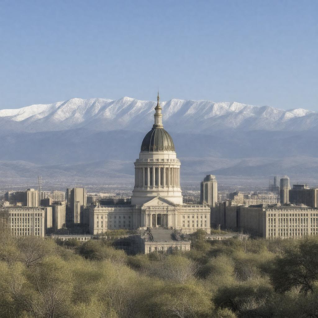 AI-created image of Salt Lake City, Utah