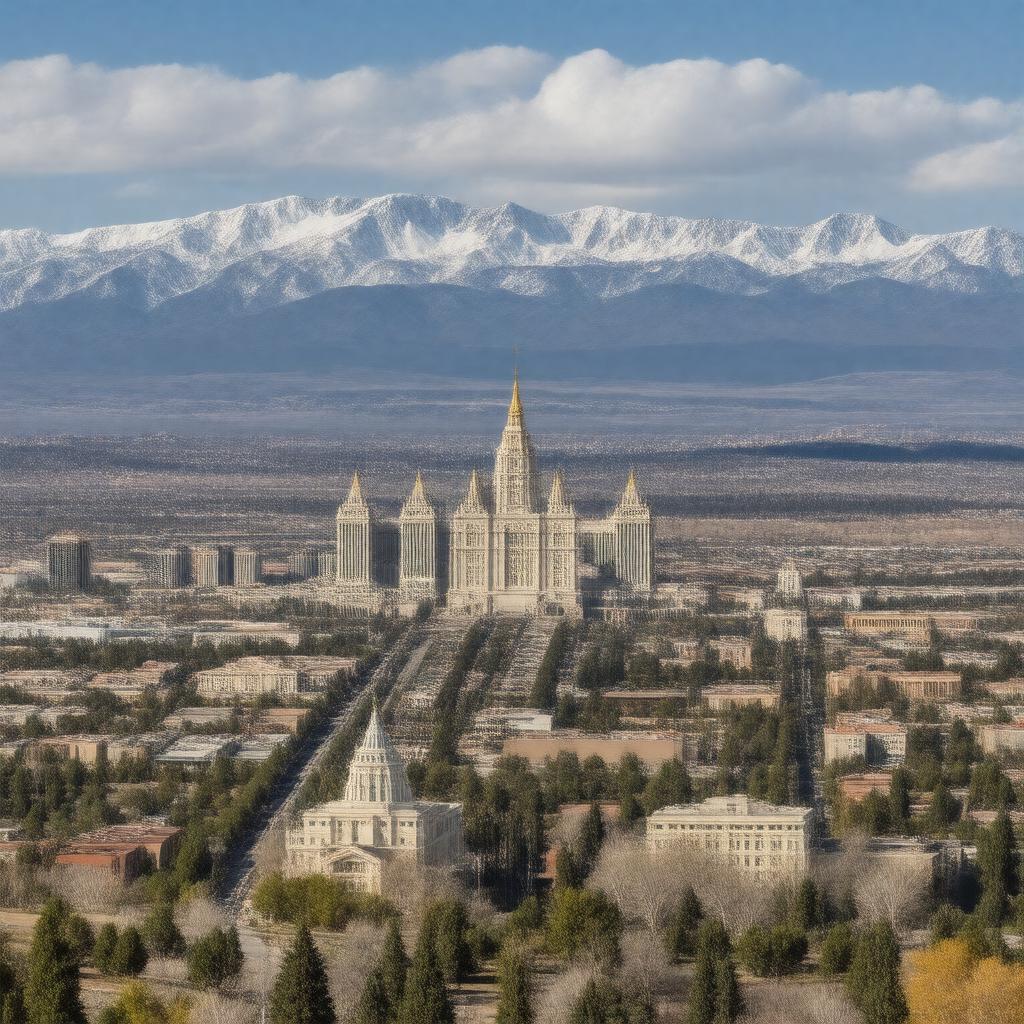 AI-created image of Salt Lake City, Utah, USA