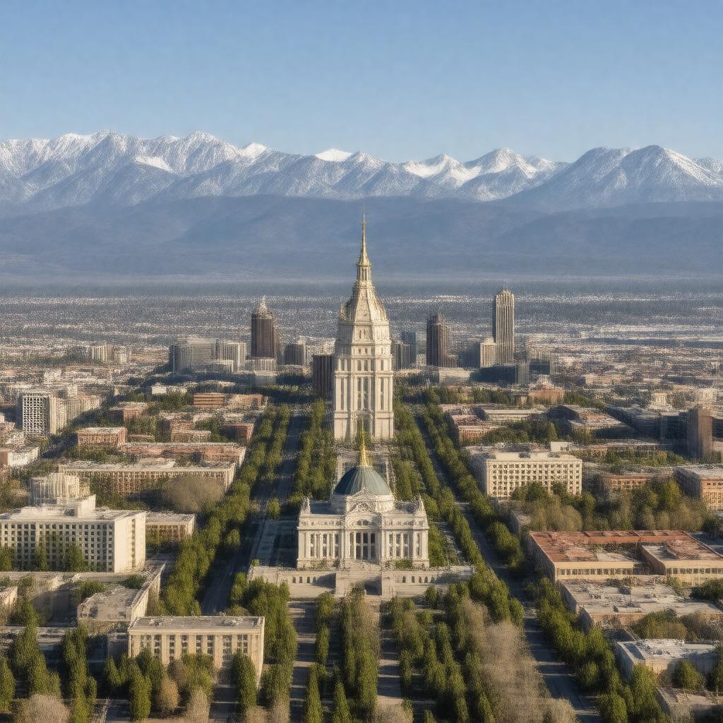 AI-created image of Salt Lake City, Utah, United States