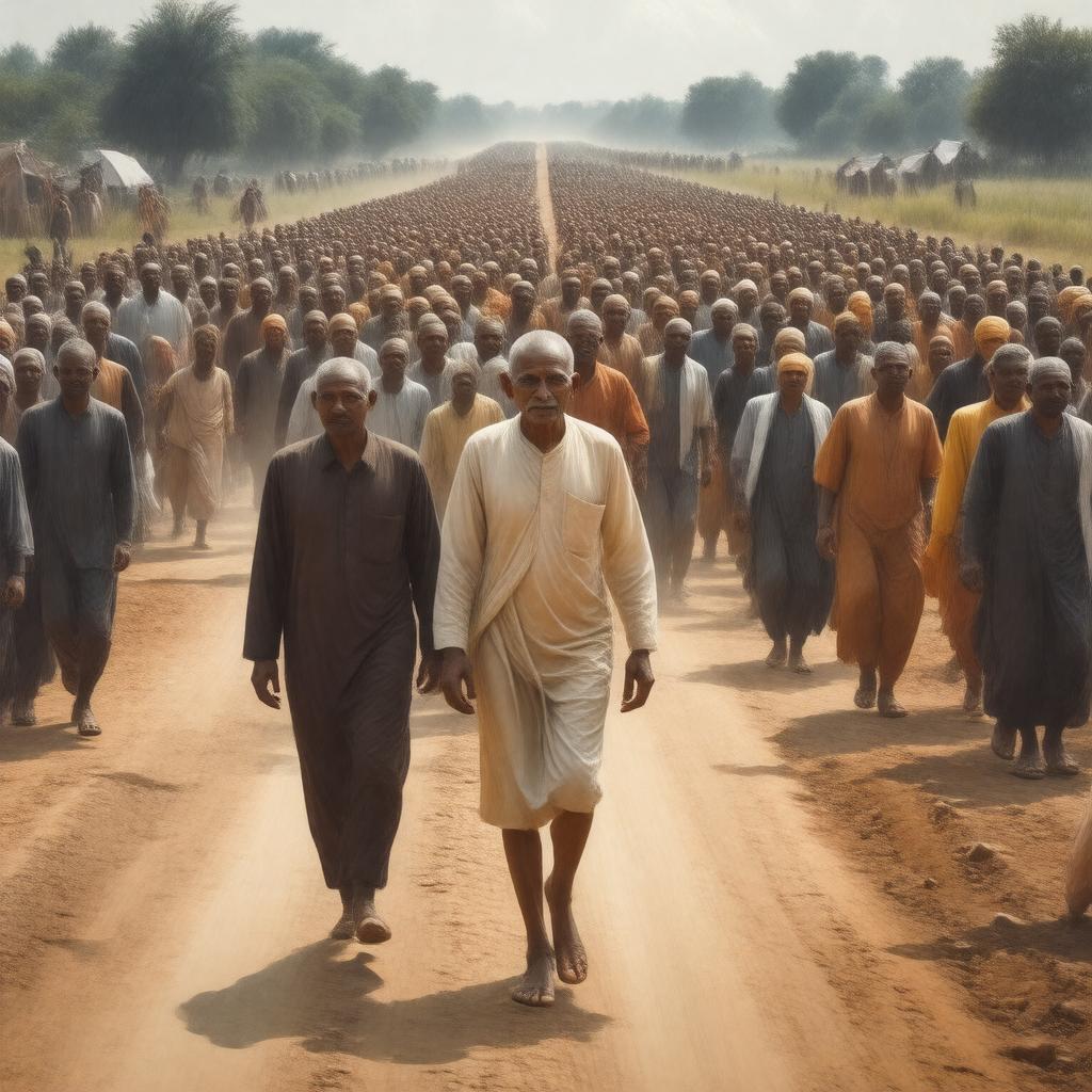 AI-created image of Salt March