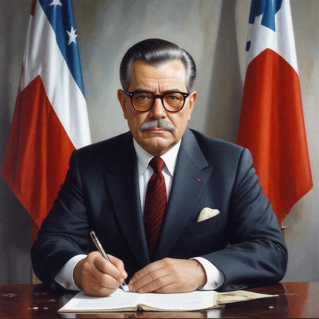 AI-created image of Salvador Allende