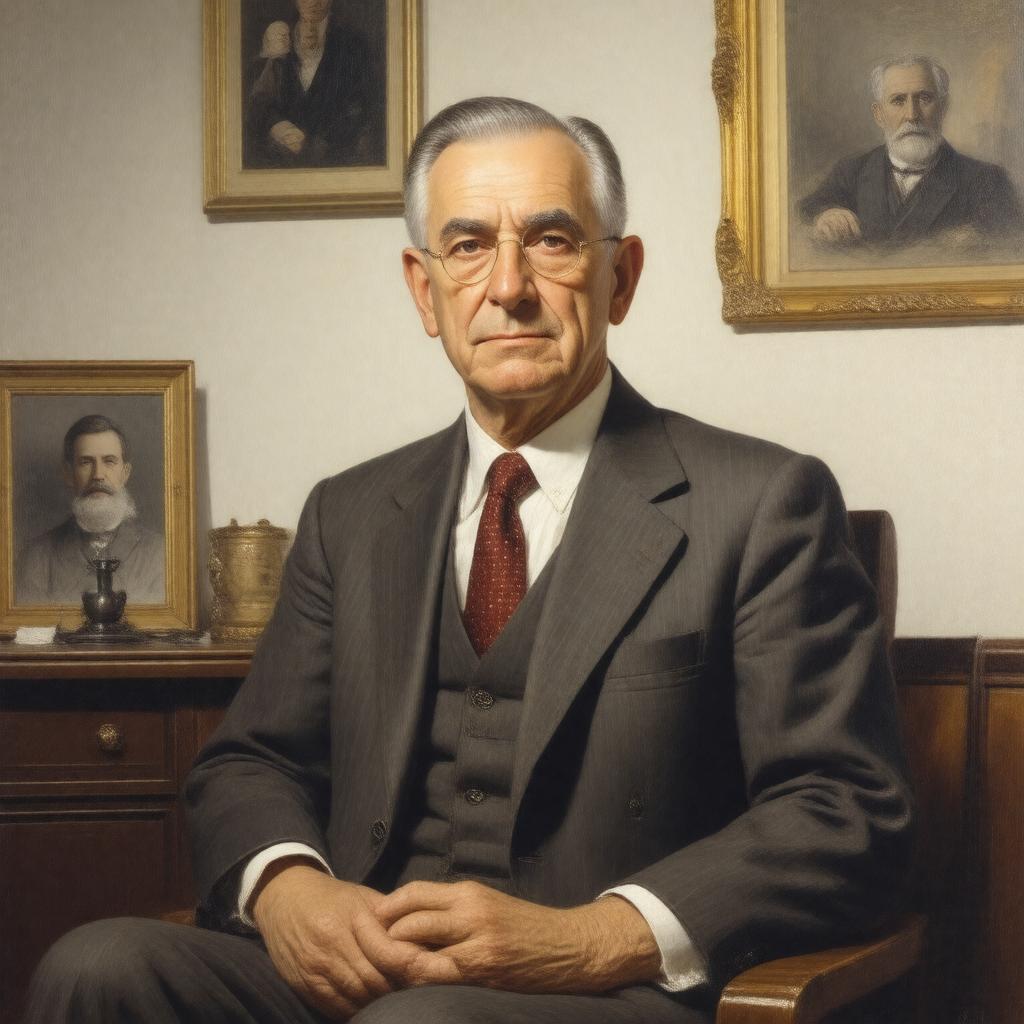 AI-created image of Salvador Minuchin