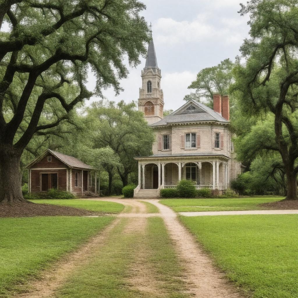 AI-created image of Sam Houston Park