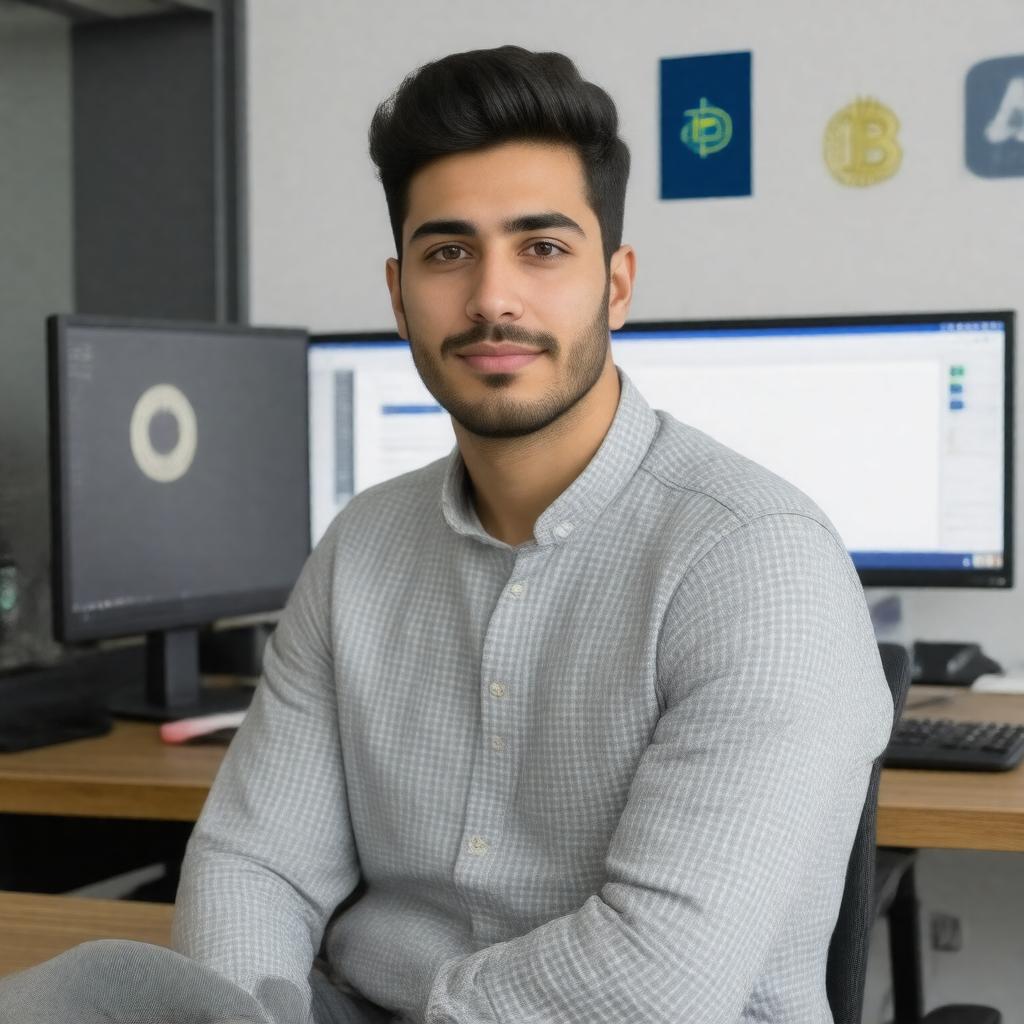 Click to view larger image AI-created image of Sam Kazemian