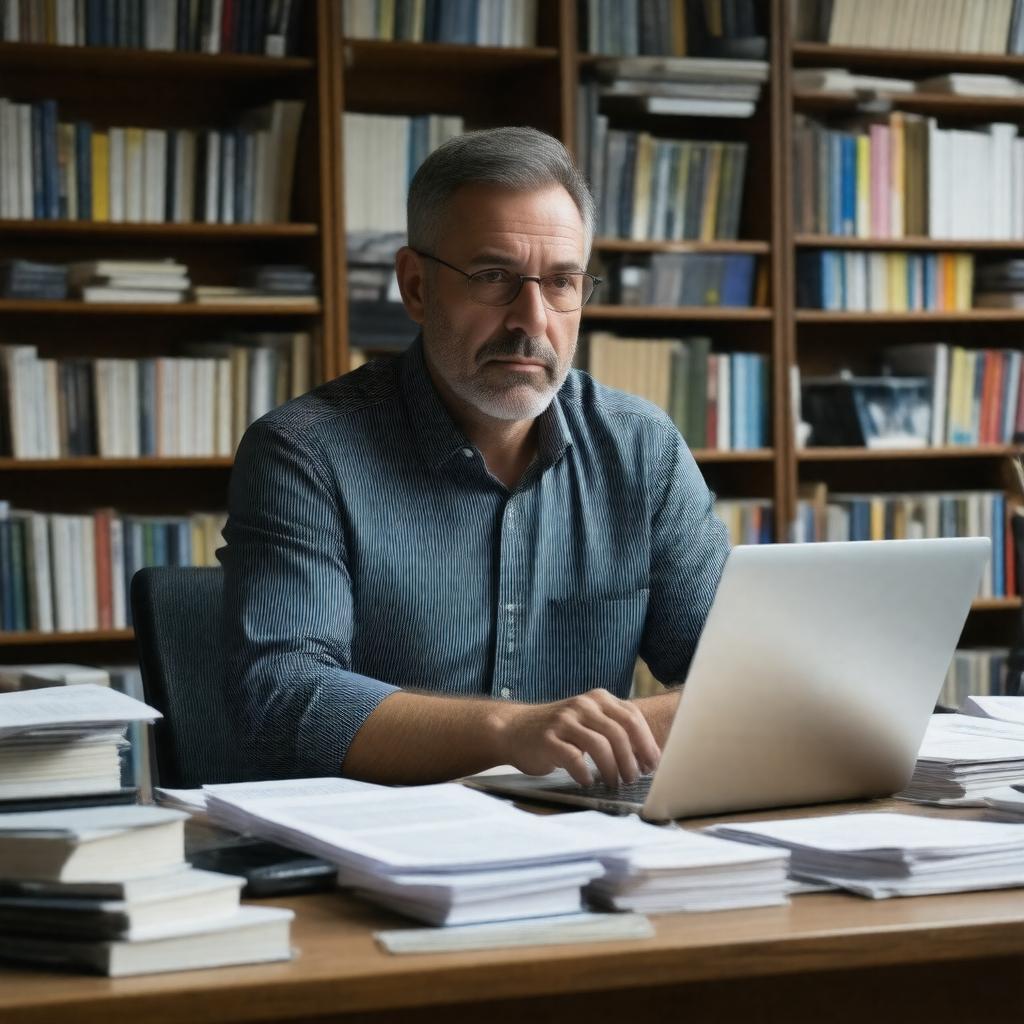 AI-created image of Sam Pizzigati