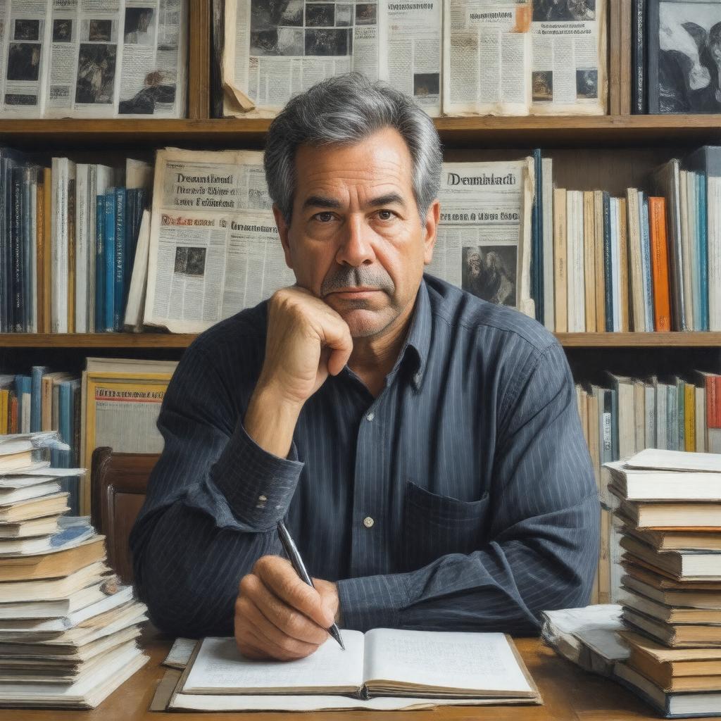 AI-created image of Sam Quinones