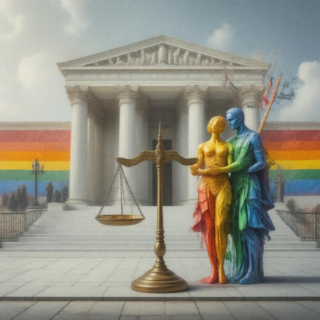 AI-created image of Same-sex marriage legal cases