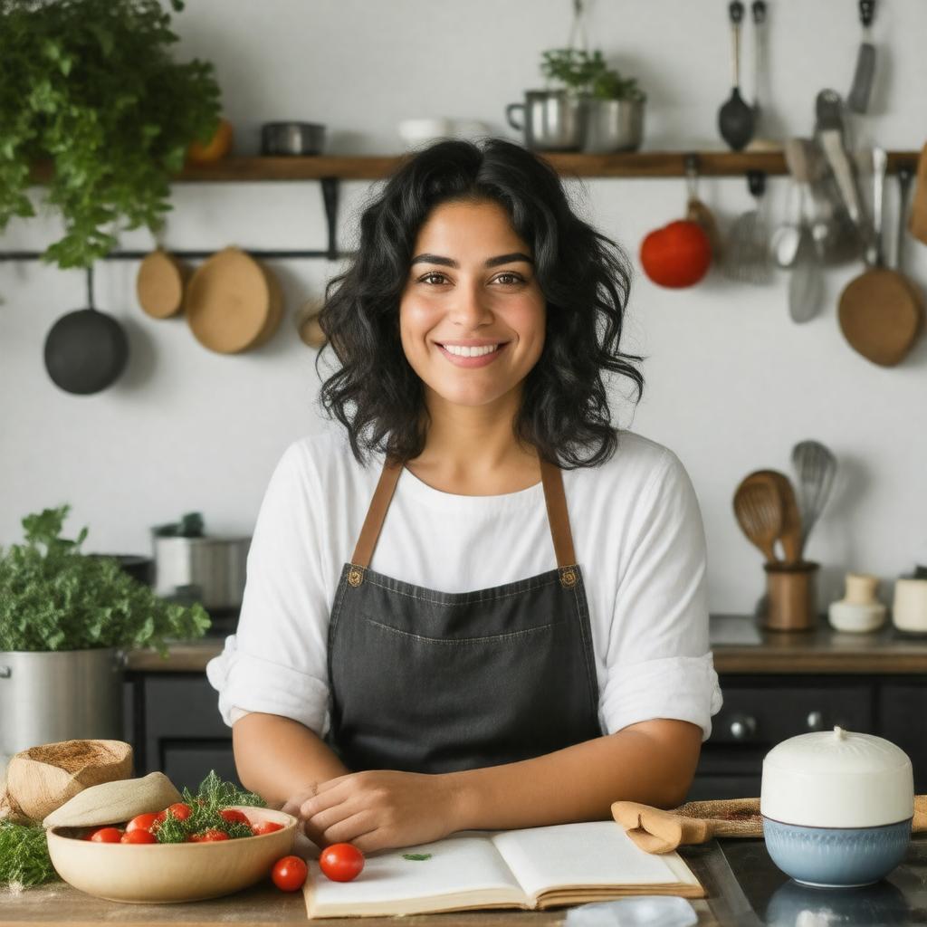 AI-created image of Samin Nosrat