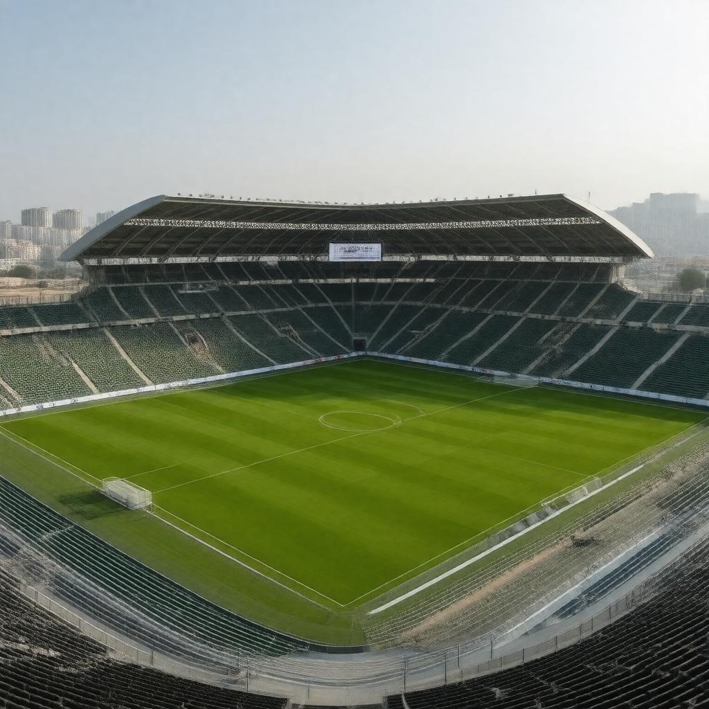 Click to view larger image AI-created image of Sammy Ofer Stadium