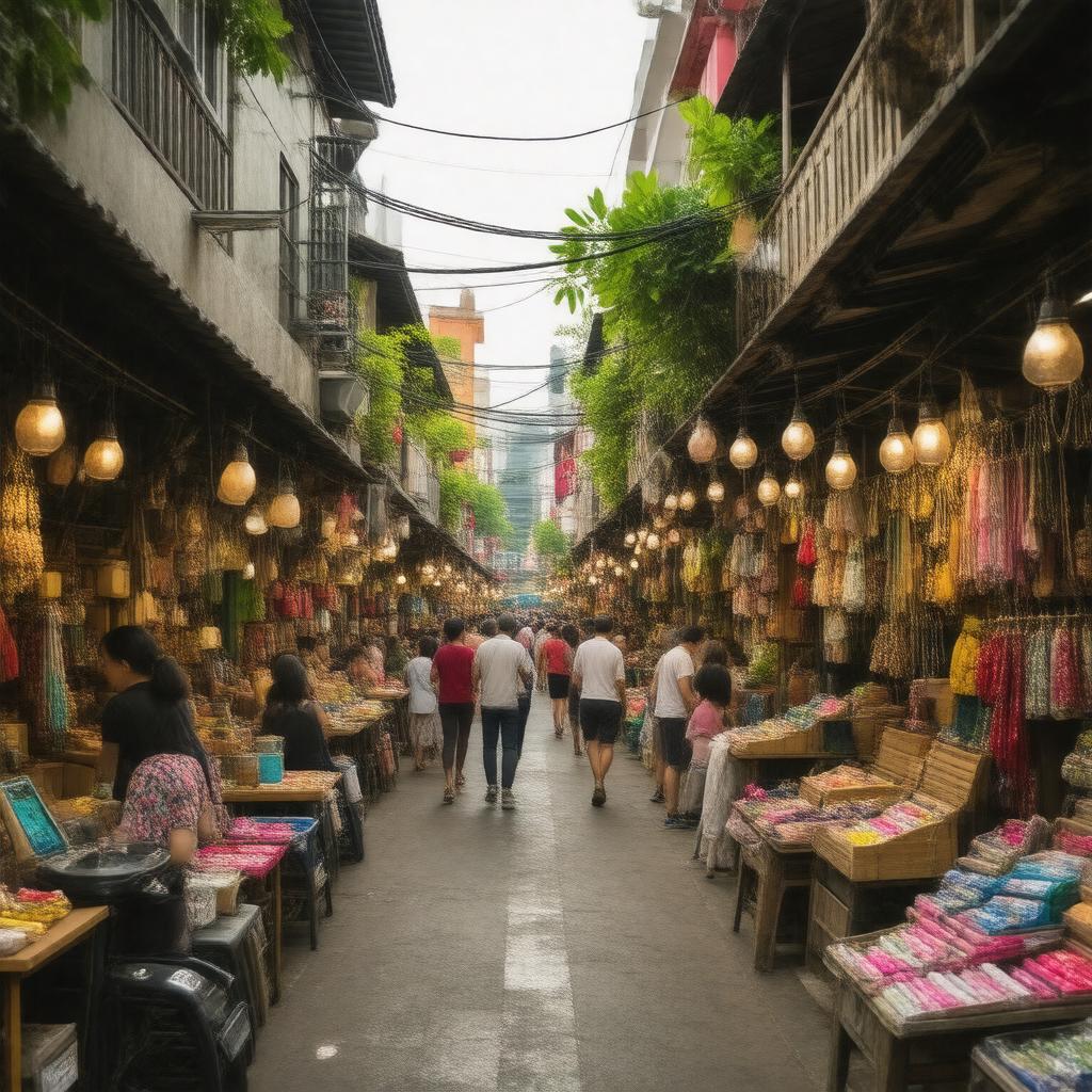 AI-created image of Sampeng Lane