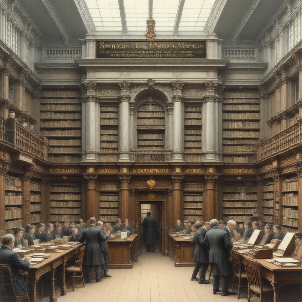 AI-created image of Sampson Low, Marston, Searle & Rivington