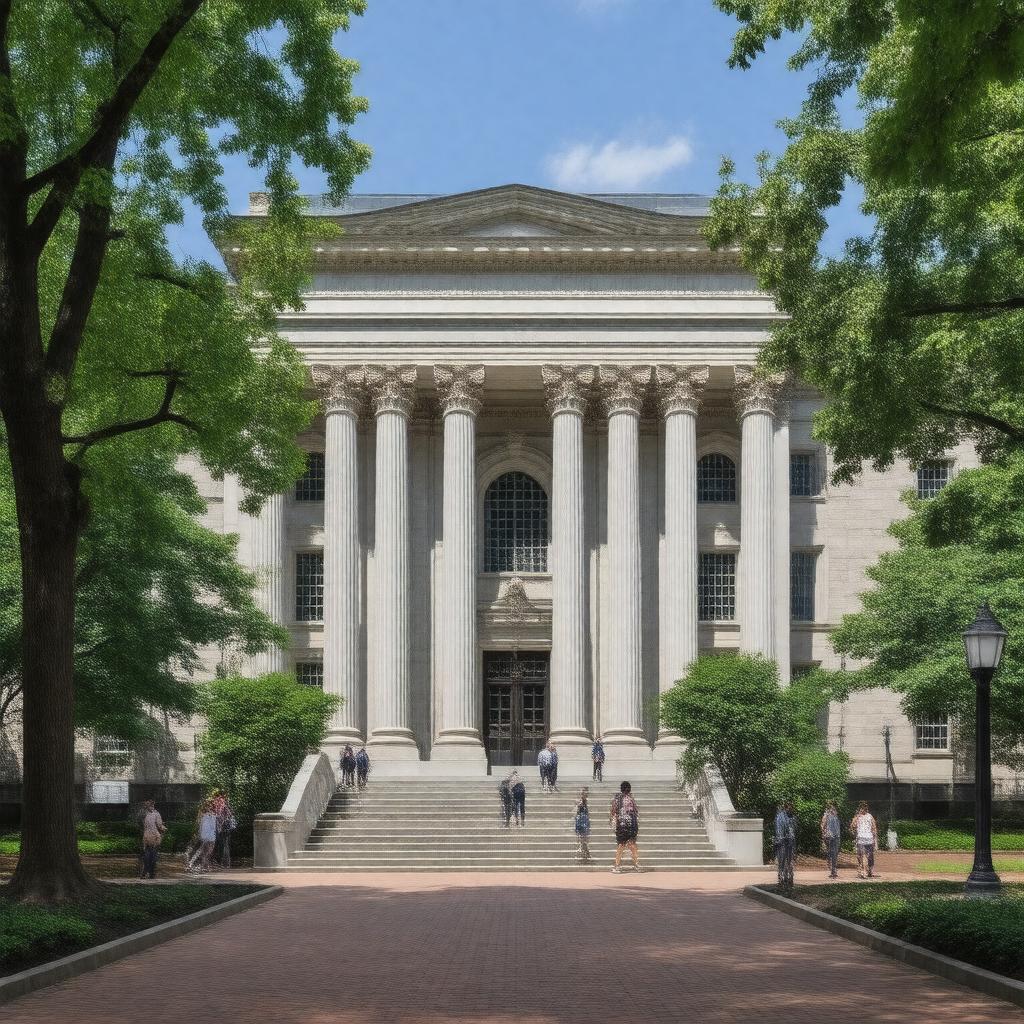 AI-created image of Samuel C. Williams Library