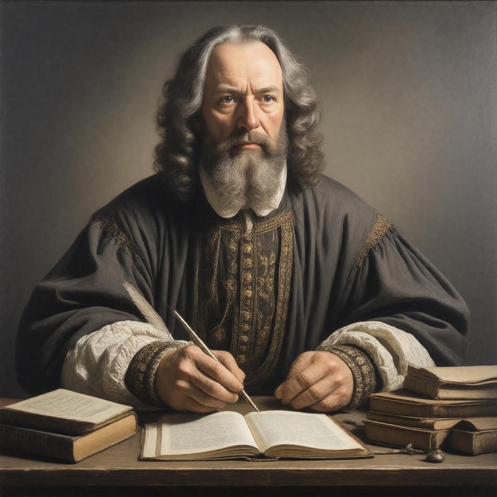 AI-created image of Samuel Clarke