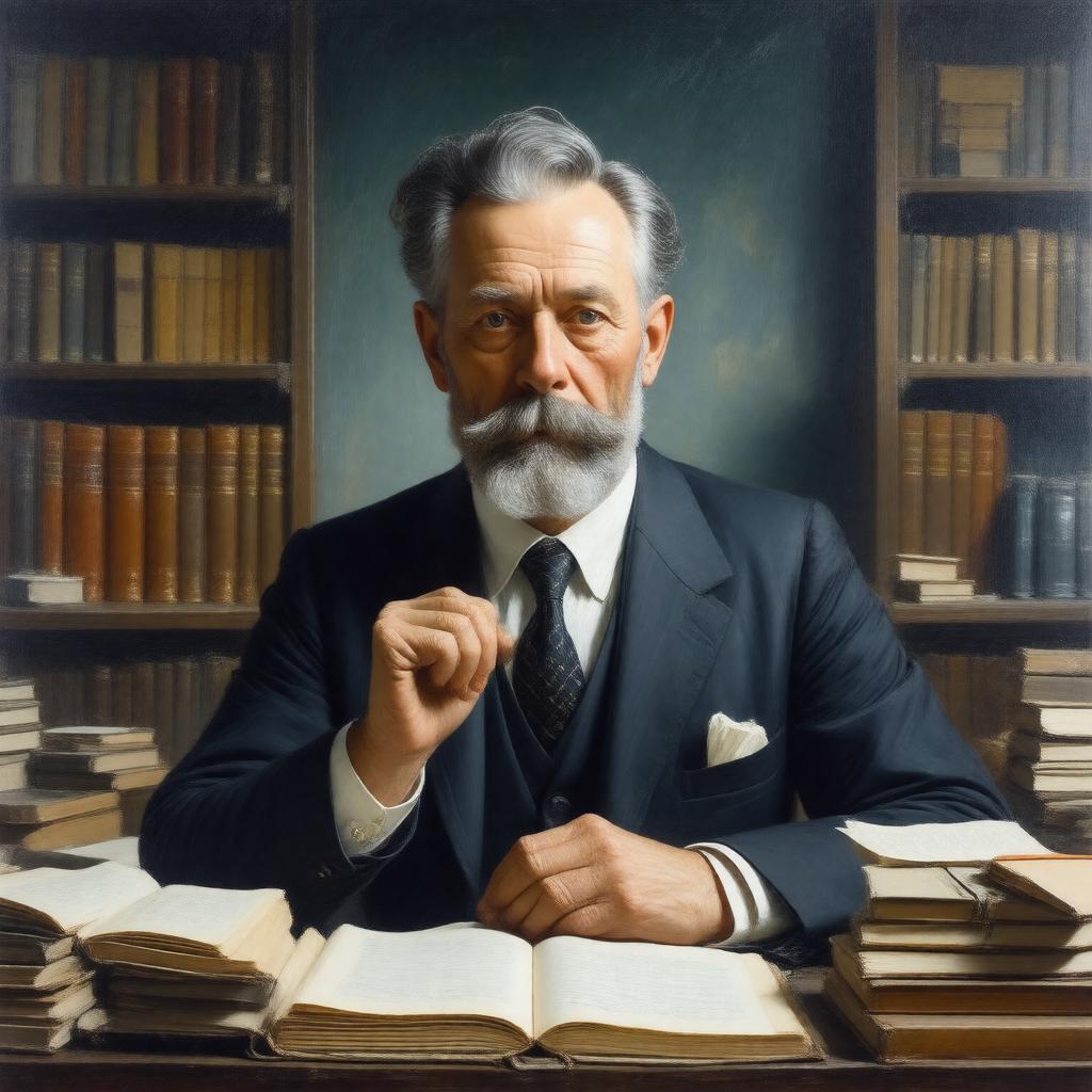 AI-created image of Samuel Goudsmit