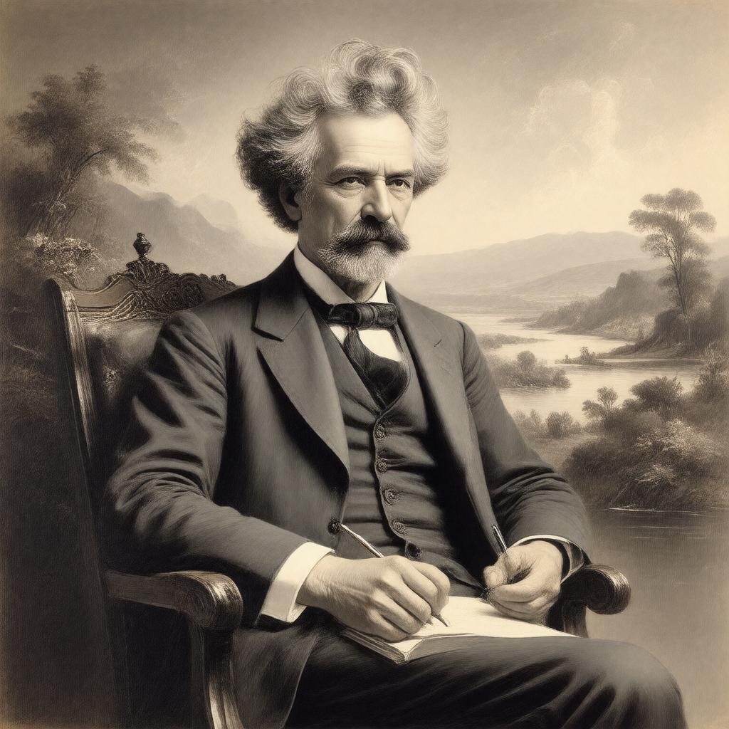 AI-created image of Samuel Langhorne Clemens