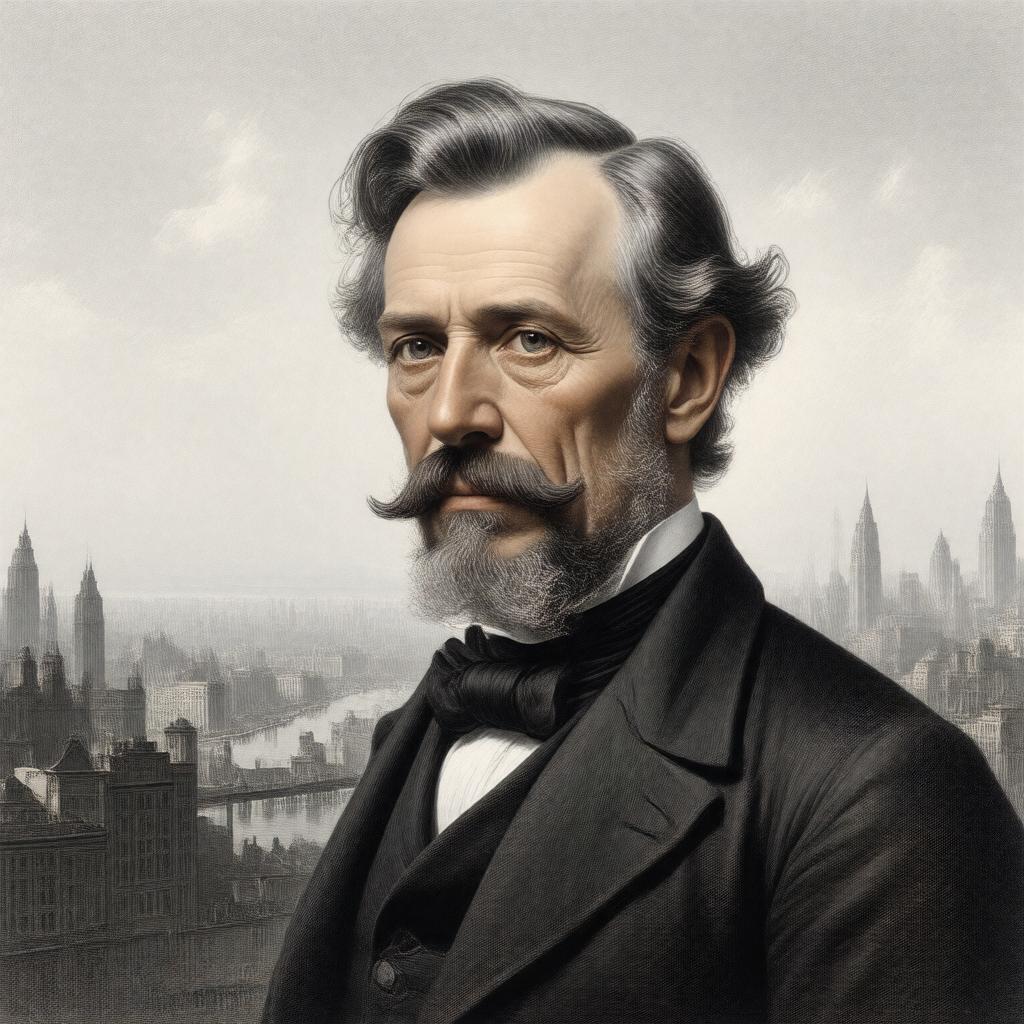 AI-created image of Samuel Latham Mitchill