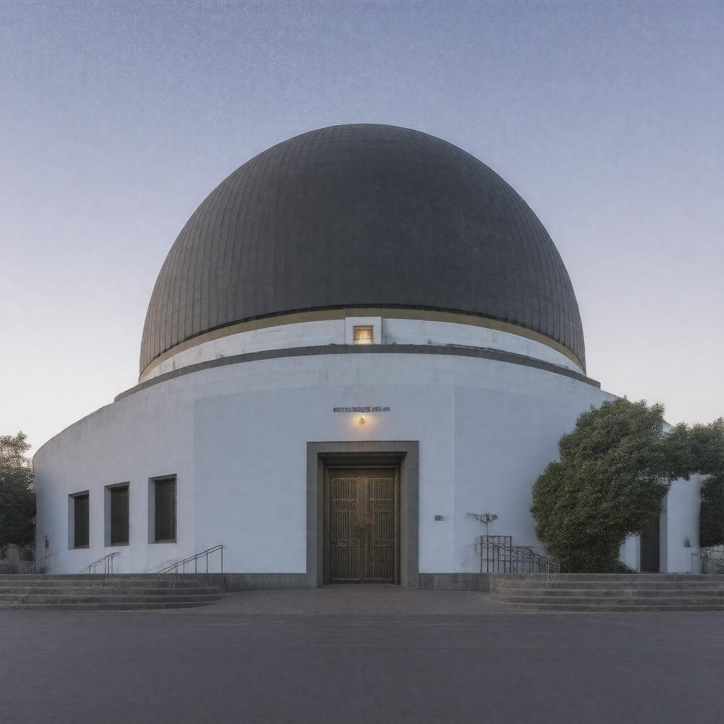 AI-created image of Samuel Oschin Planetarium