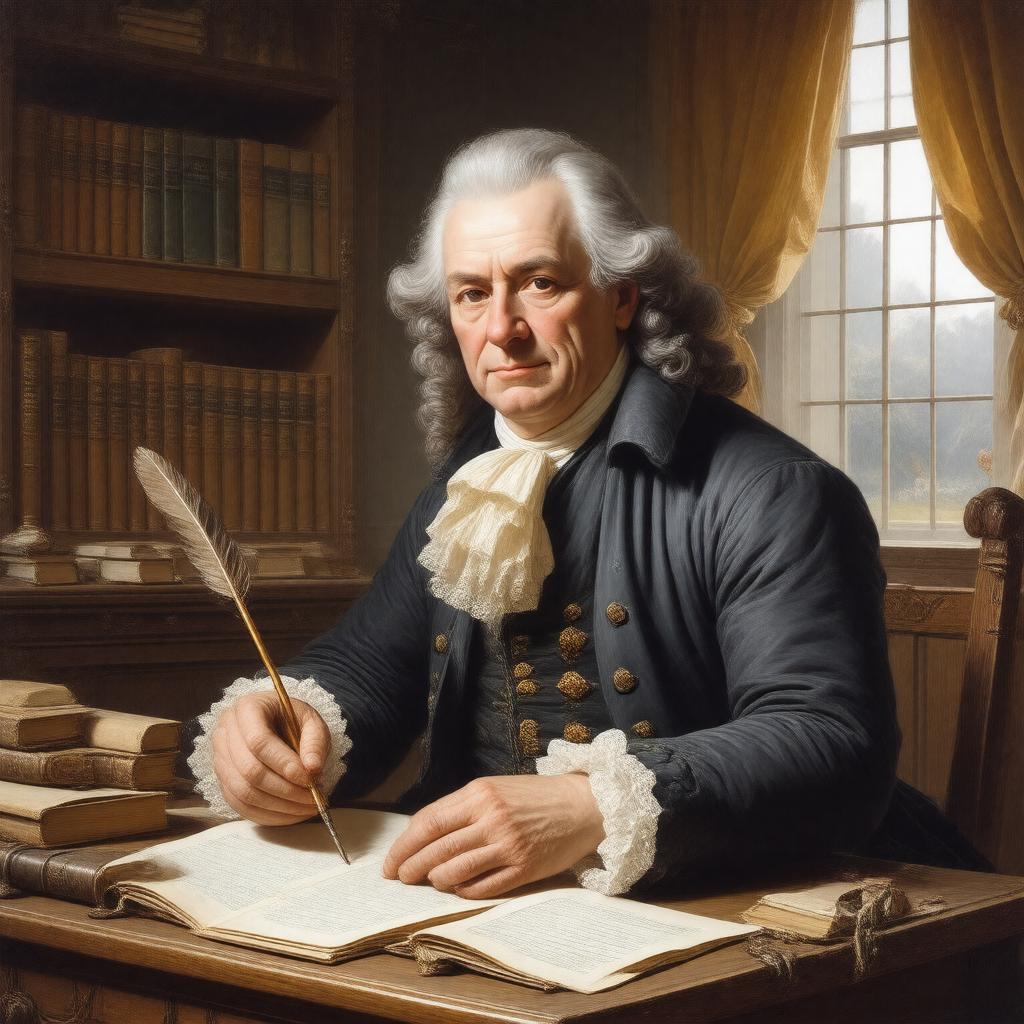 AI-created image of Samuel Richardson