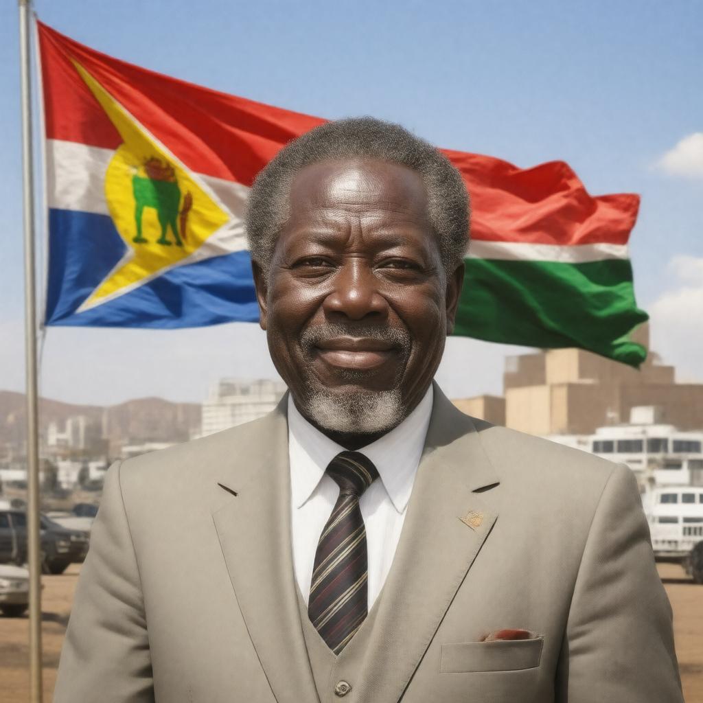 AI-created image of Samuel Shafiishuna Nujoma