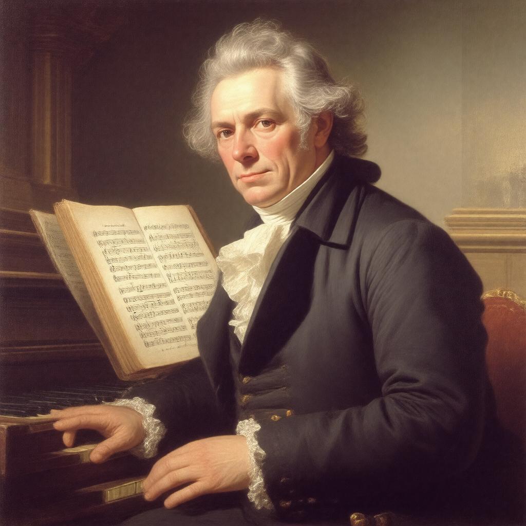 AI-created image of Samuel Wesley (composer)