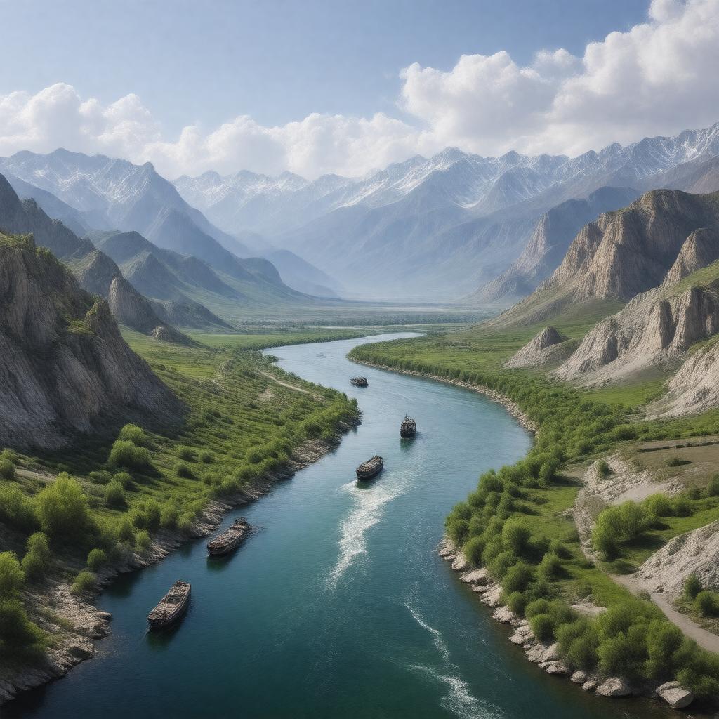 AI-created image of Samur River