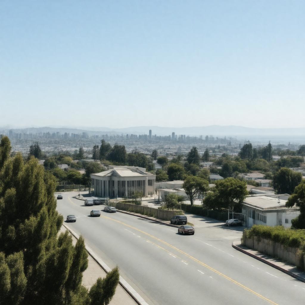 AI-created image of San Bruno, California