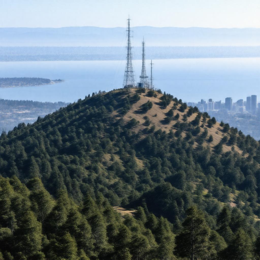AI-created image of San Bruno Mountain