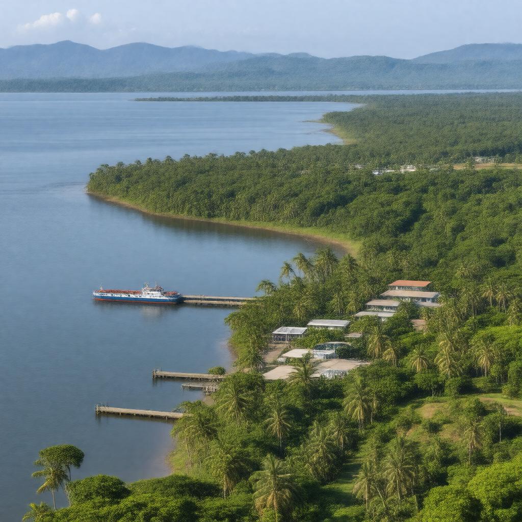AI-created image of San Carlos, Nicaragua