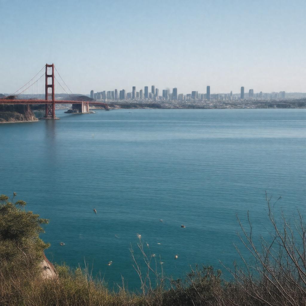 AI-created image of San Francisco Bay