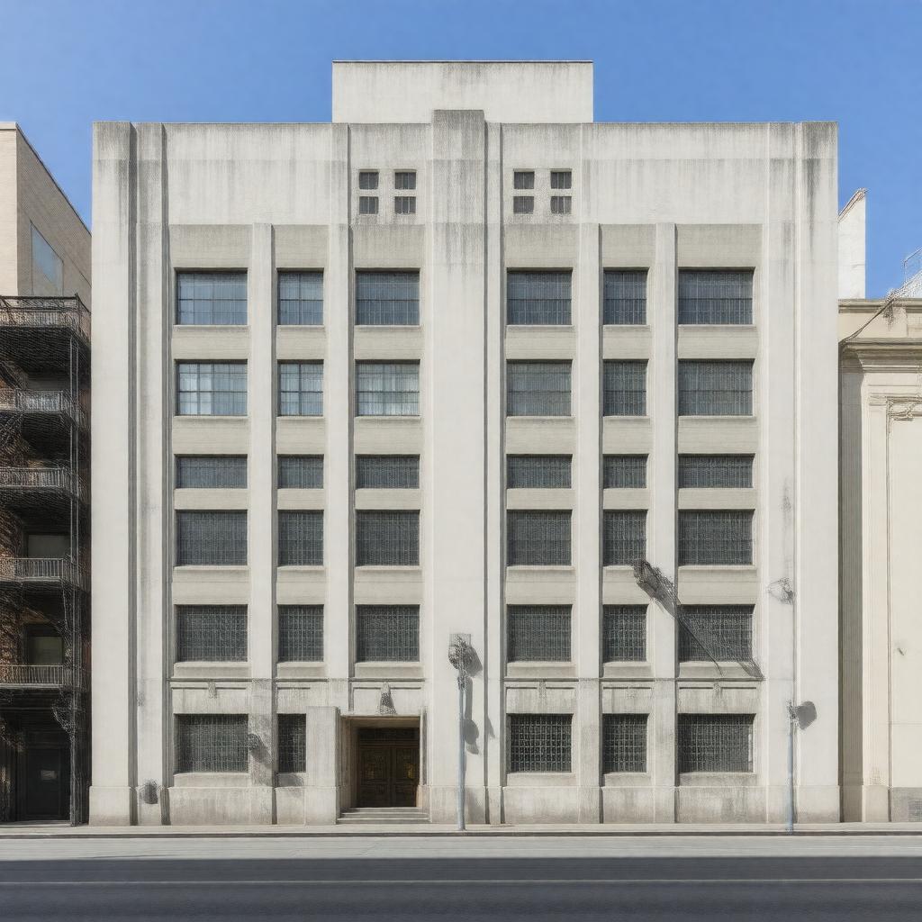 Click to view larger image AI-created image of San Francisco Hall of Justice