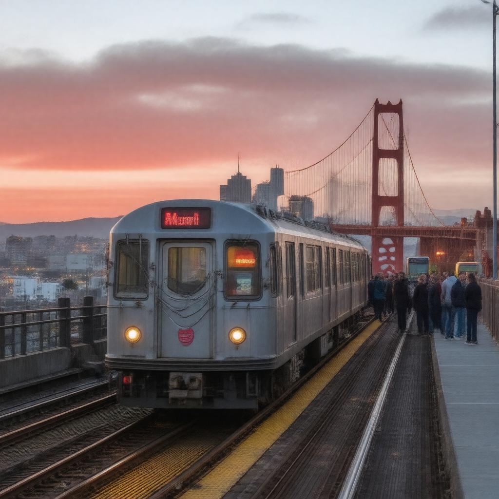 AI-created image of San Francisco Muni