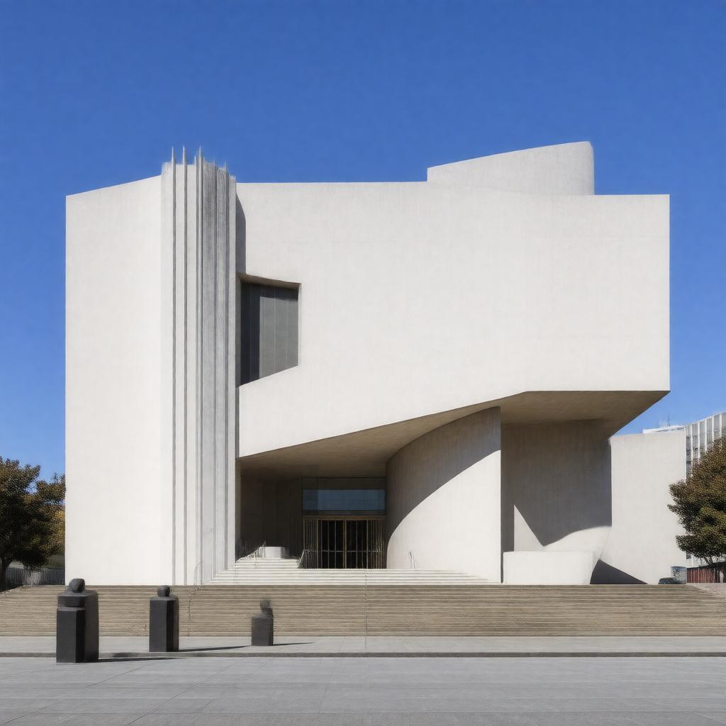 AI-created image of San Francisco Museum of Modern Art