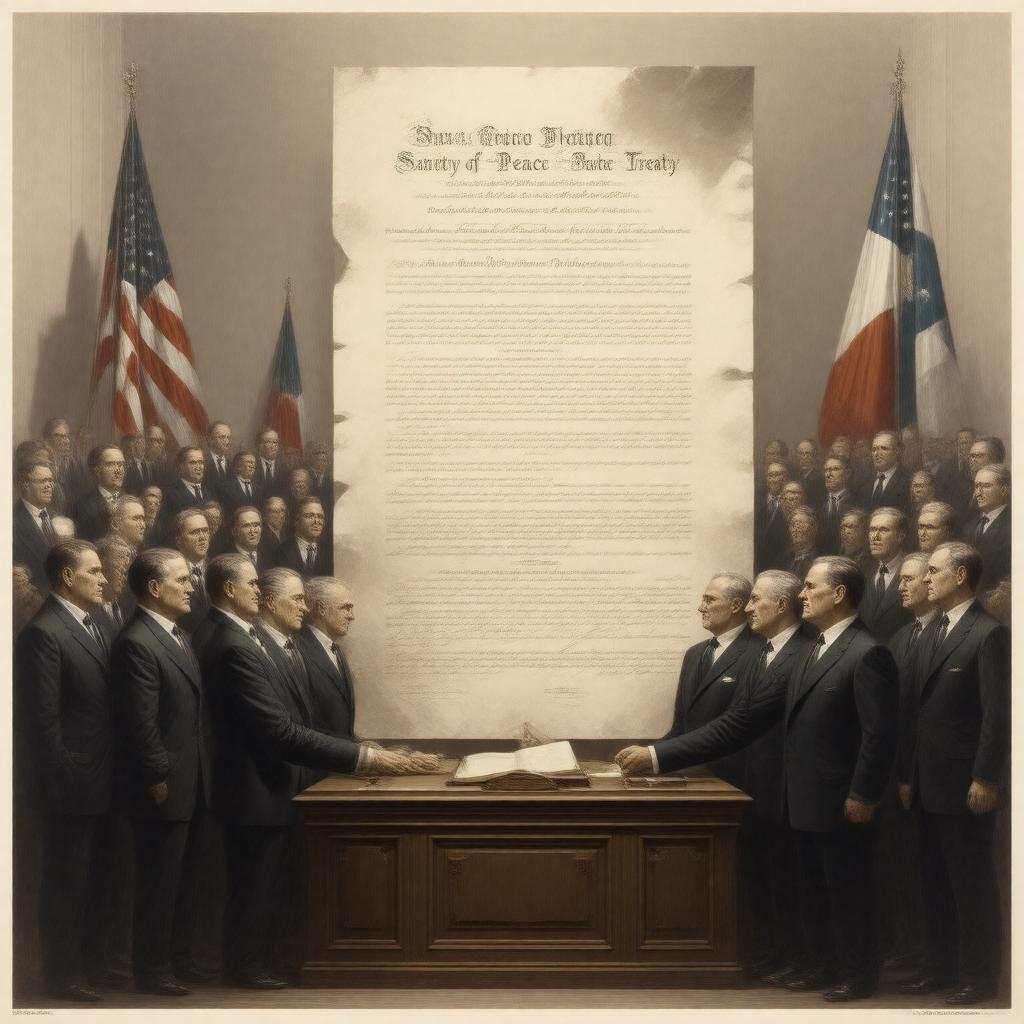 AI-created image of San Francisco Peace Treaty