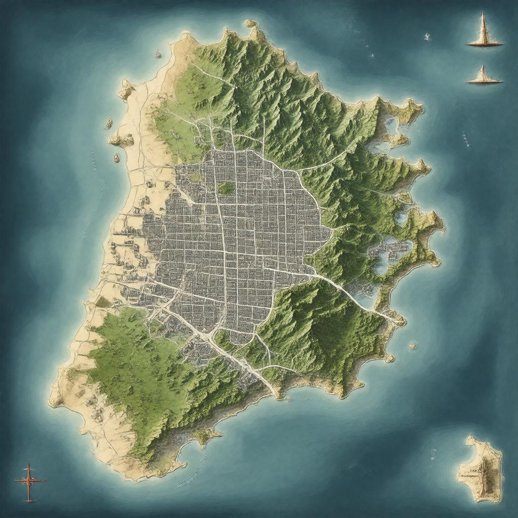 AI-created image of San Francisco Peninsula