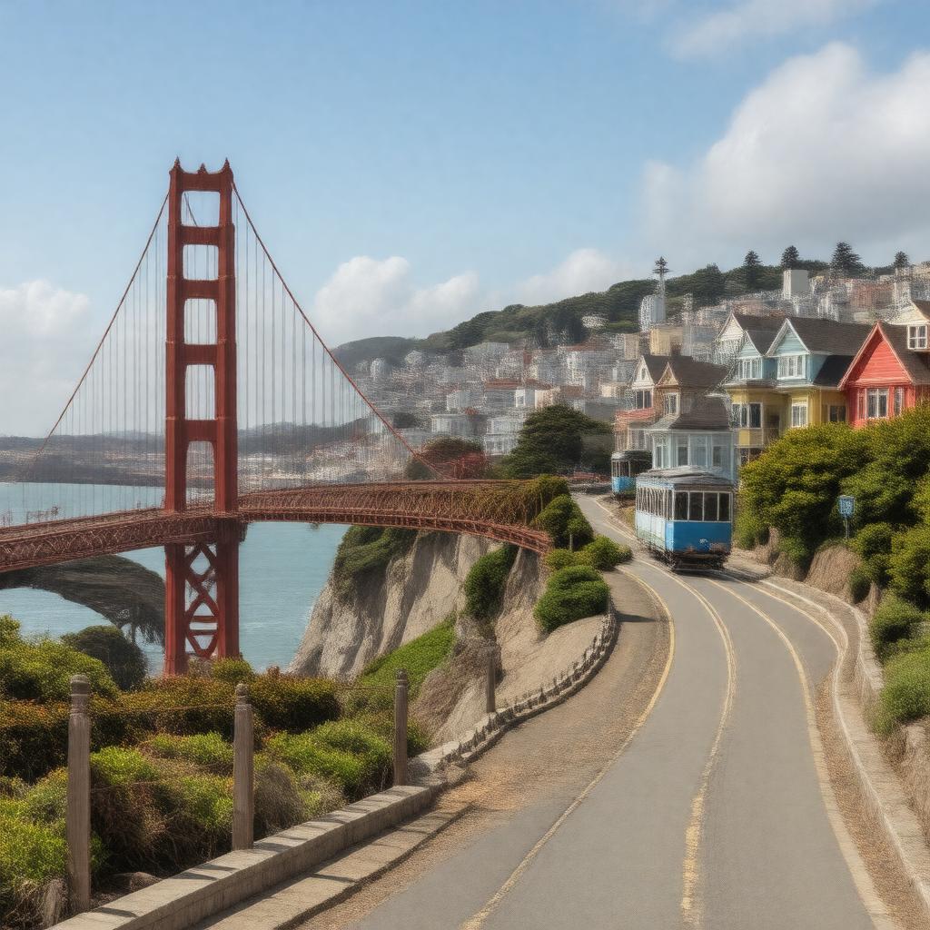 AI-created image of San Francisco, United States