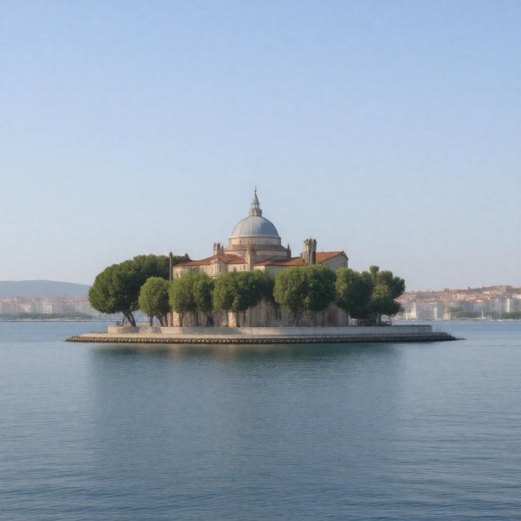 AI-created image of San Giorgio Maggiore