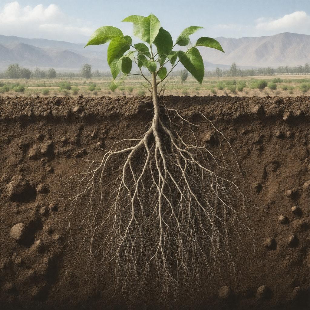 AI-created image of San Joaquin soil