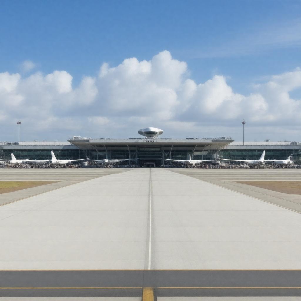 AI-created image of San Jose International Airport