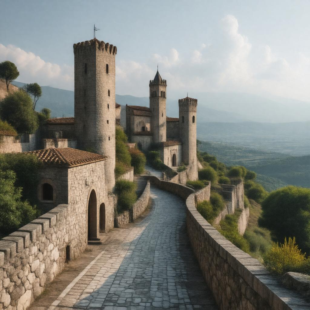 AI-created image of San Marino (city)