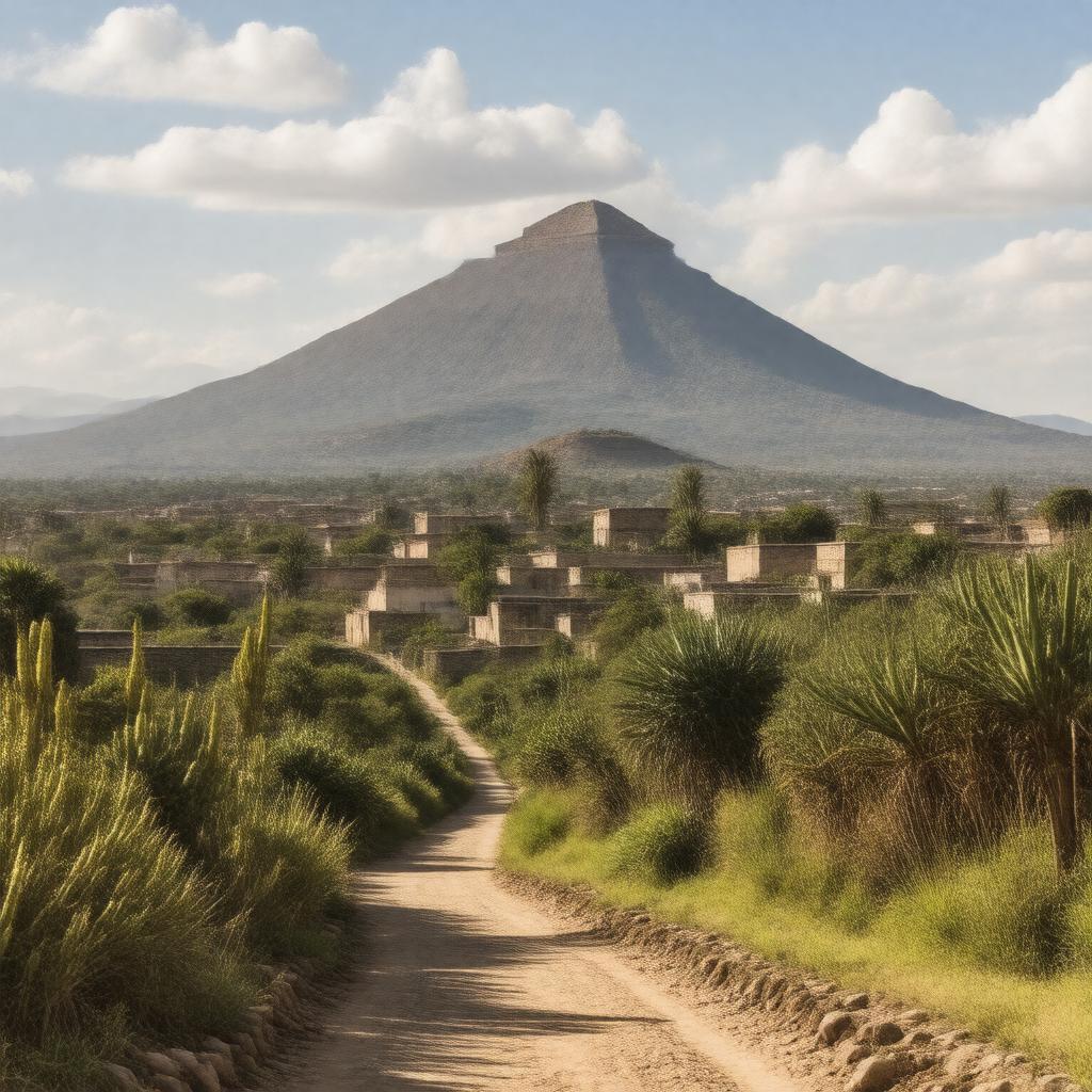 AI-created image of San Martín de las Pirámides