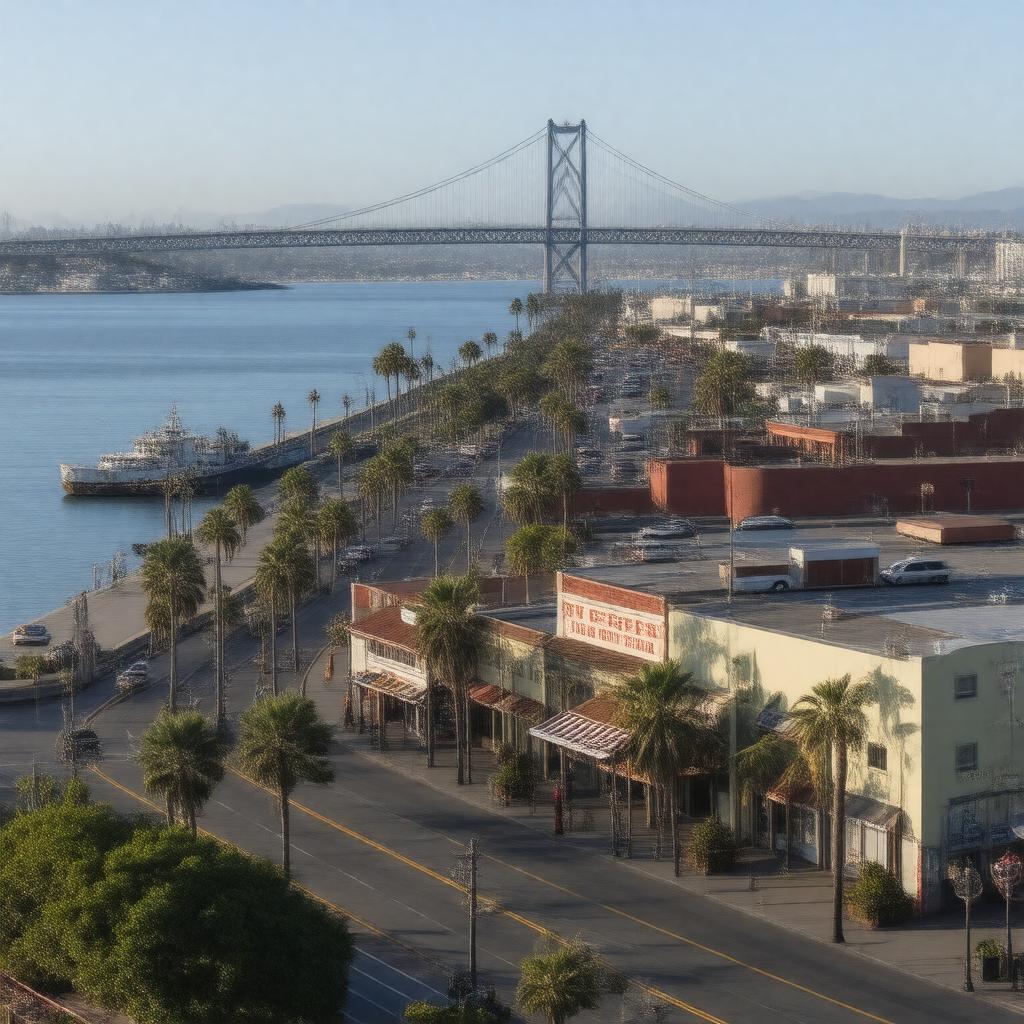AI-created image of San Pedro, California, United States