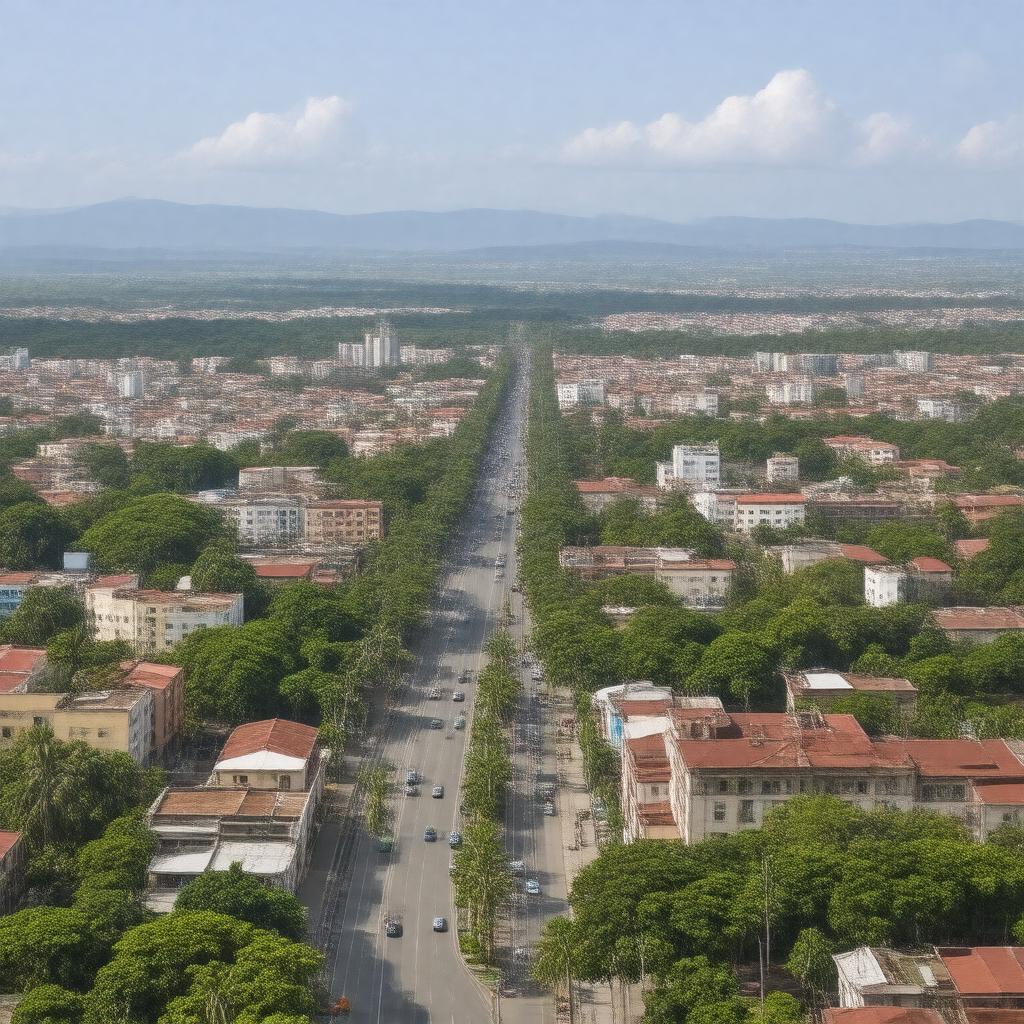 AI-created image of San Pedro Sula