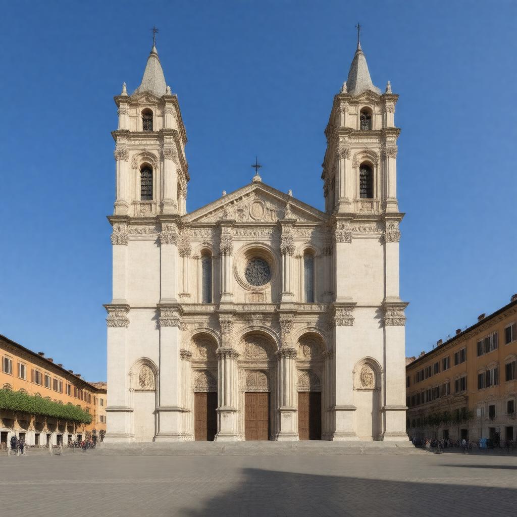 AI-created image of San Petronio Basilica