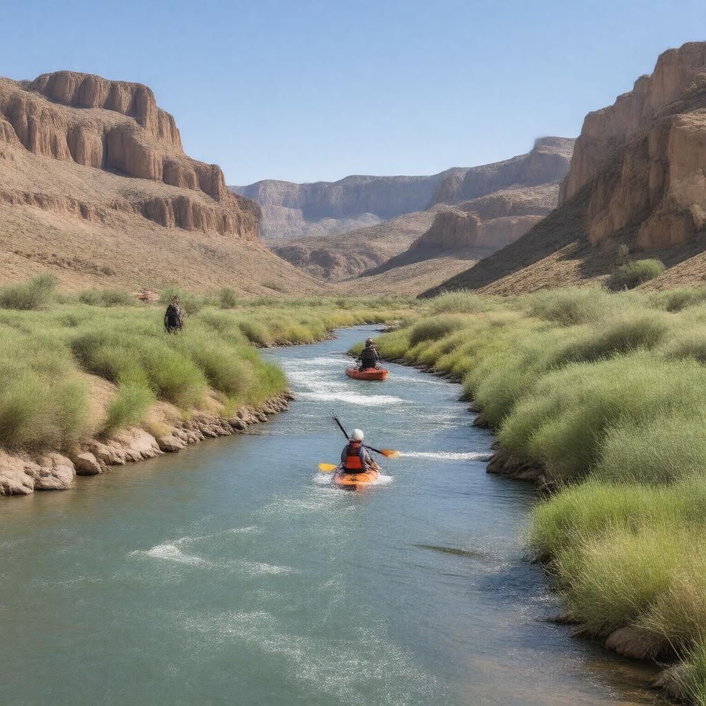 AI-created image of San Rafael River