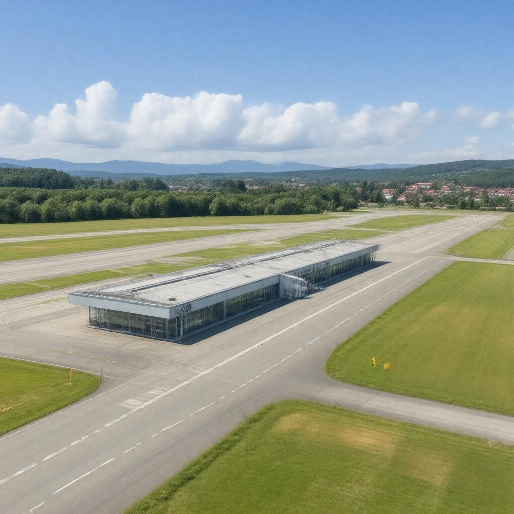 Click to view larger image AI-created image of San Sebastián Airport