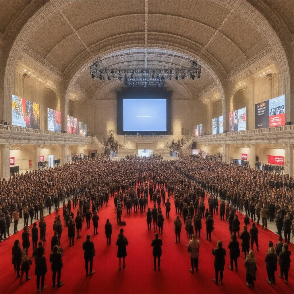 AI-created image of San Sebastián International Film Festival
