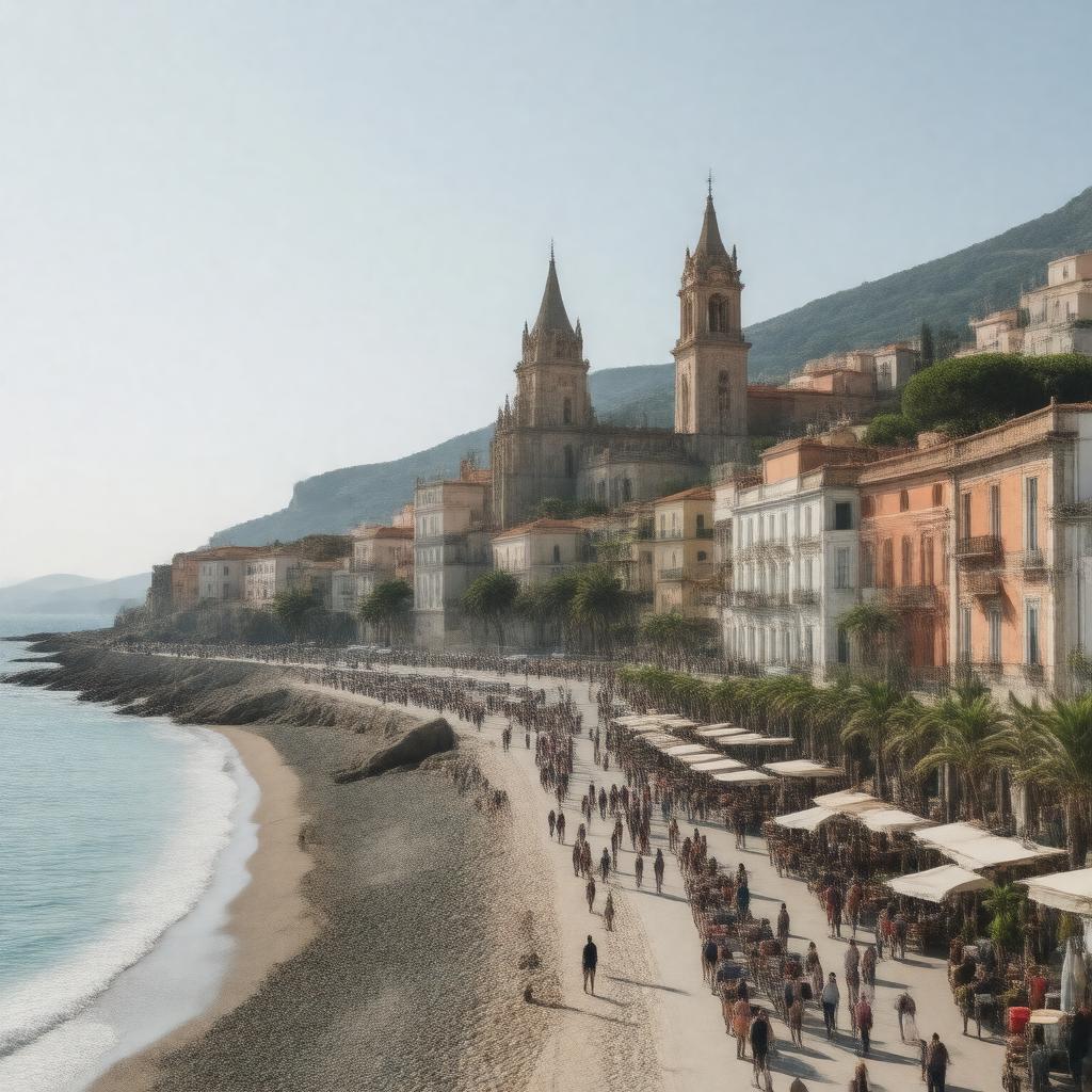 AI-created image of San Sebastián